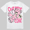 Jordan 4 Iced Carmine DopeSkill T-Shirt Out Here Being Cute Graphic Streetwear - White