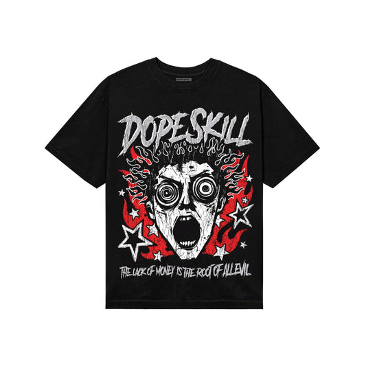 Grey Sneakers DopeSkill T-Shirt Root of Evil Graphic Streetwear - Black