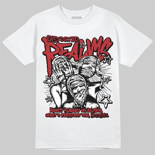 Air Foamposite One Cough Drop (2025) DopeSkill T-Shirt Distorted Realms Graphic Streetwear - White