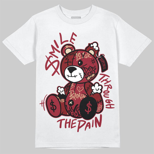 Kobe Bryant x Dunk Low “Lower Merion Aces” DopeSkill T-Shirt Smile Through The Pain Graphic Streetwear - White