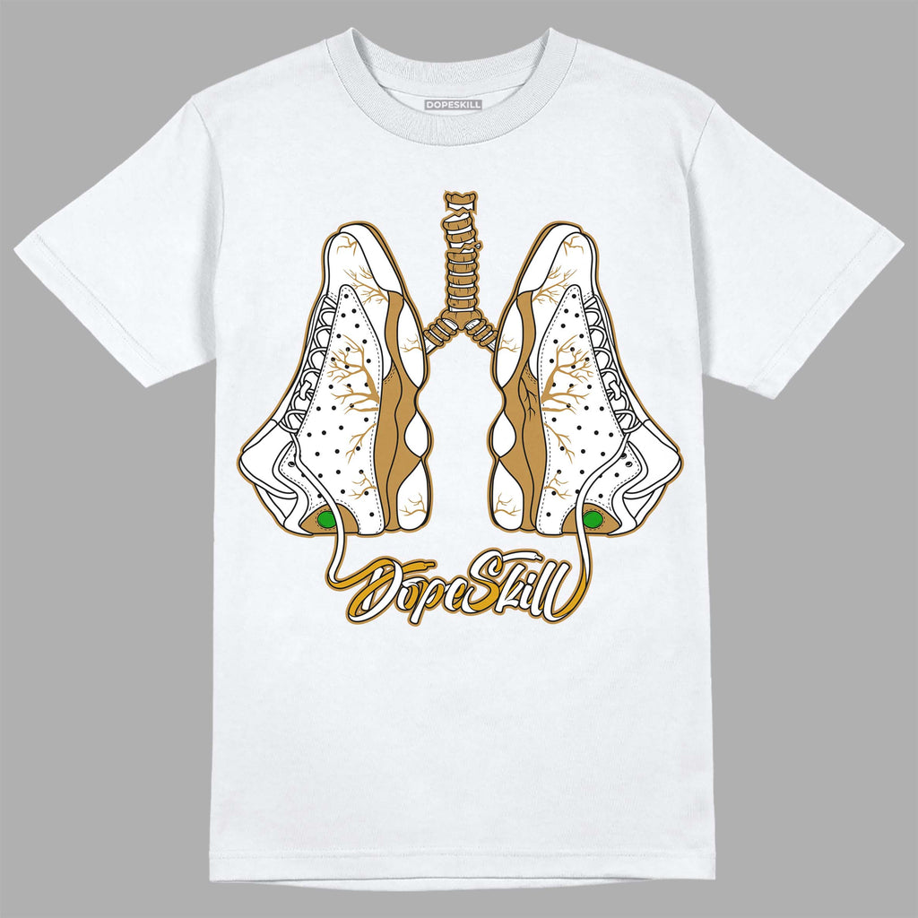 Jordan 13 Wheat 2023 DopeSkill T-Shirt Breathe Graphic Streetwear - White