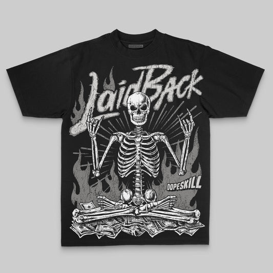 Grey Oversize Print Laid Back DopeSkill Graphic Premium T-shirt Streetwear - black