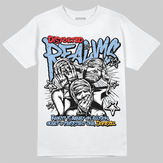Jordan 1 Retro High OG “Clips” DopeSkill T-Shirt Distorted Realms Graphic Streetwear - White