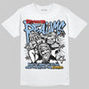 Jordan 1 Retro High OG “Clips” DopeSkill T-Shirt Distorted Realms Graphic Streetwear - White