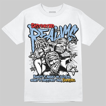 Jordan 1 Retro High OG “Clips” DopeSkill T-Shirt Distorted Realms Graphic Streetwear - White