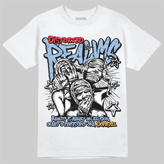 Jordan 1 Retro High OG “Clips” DopeSkill T-Shirt Distorted Realms Graphic Streetwear - White