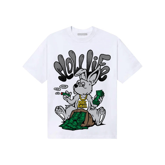 Grey Sneakers DopeSkill T-Shirt Slow Life Graphic Streetwear - White 