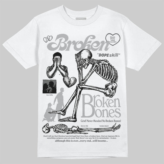 New Balance 2002R ‘Steel Orca’ DopeSkill T-Shirt Broken Bones Graphic Streetwear - White