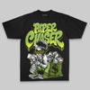 Green Oversize Print Paper Chaser Boy DopeSkill Graphic T-shirt Streetwear - black
