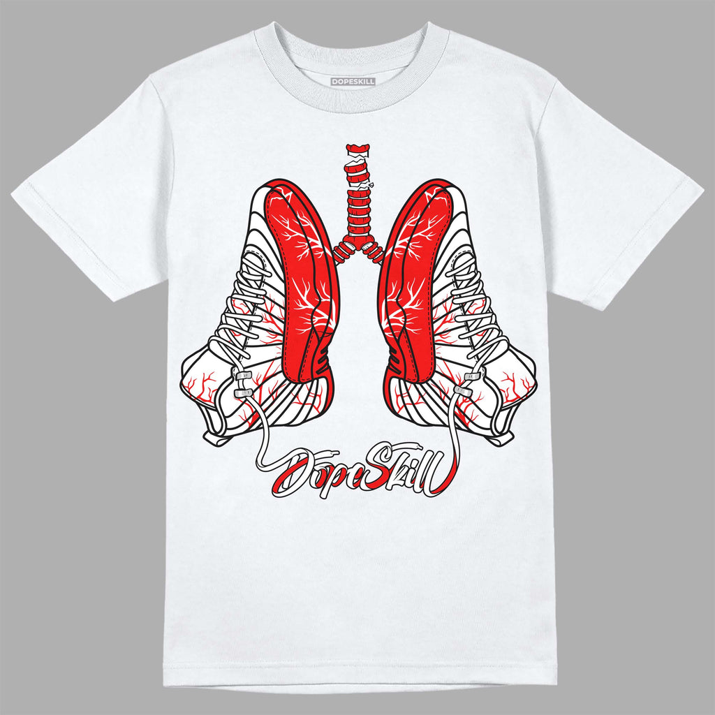 Jordan 12 “Cherry” DopeSkill T-Shirt Breathe Graphic Streetwear - White 