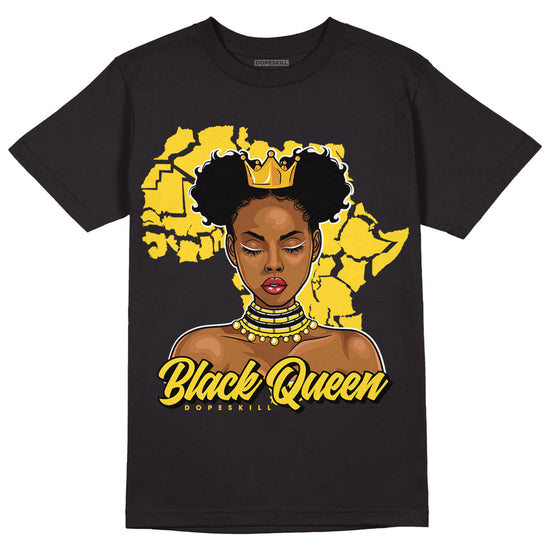 Jordan 4 Tour Yellow Thunder DopeSkill T-Shirt Black Queen Graphic Streetwear - Black