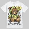 Jordan 4 GS “Light Lemon Twist” DopeSkill T-Shirt Broken Bear Graphic Streetwear - White
