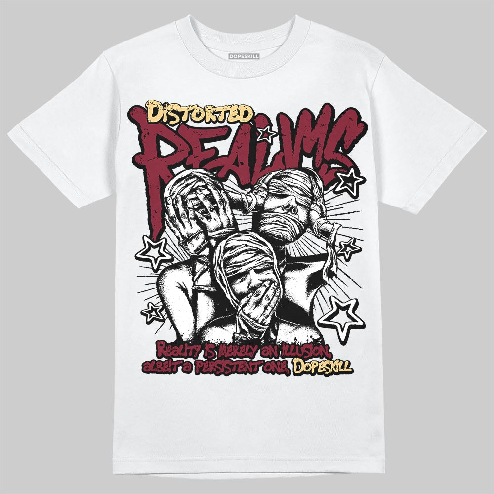 Jordan 3 PRM "Bin 23" DopeSkill T-Shirt Distorted Realms Graphic Streetwear - White