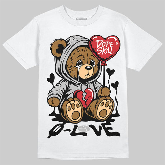 Jordan 10 OG “Steel” DopeSkill T-Shirt Broken Bear Graphic Streetwear - White
