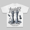 Grey Sneakers Oversize Print 'Loyalty' DopeSkill Graphic T-shirt Streetwear - White