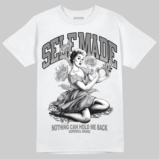 Grey Sneakers DopeSkill T-Shirt Self Made Graphic Streetwear - White 
