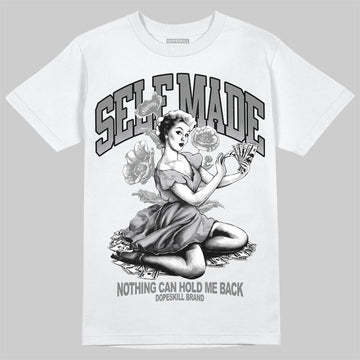 Grey Sneakers DopeSkill T-Shirt Self Made Graphic Streetwear - White 