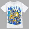 Royal Blue Sneakers DopeSkill T-Shirt Chillin Graphic Streetwear - White 