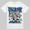 Air Griffey Max 1 Varsity Royal and Volt DopeSkill T-Shirt Distorted Realms Graphic Streetwear - White