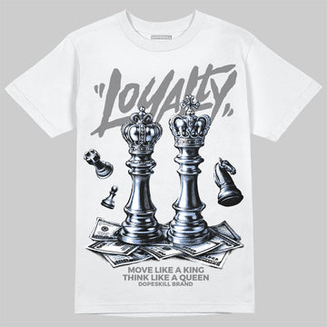 Grey Sneakers DopeSkill T-Shirt Loyalty Graphic Streetwear - White