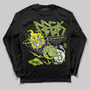 Jordan 13 Retro Bright Cactus DopeSkill Long Sleeve T-Shirt Break Through Graphic Streetwear - Black