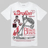 Jordan 4 “Sierra Red" DopeSkill T-Shirt Broken Bones Graphic Streetwear - White