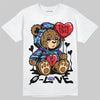 Jordan 8 Retro 'Aqua' 2025 DopeSkill T-Shirt Broken Bear Graphic Streetwear - White
