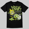 Jordan 13 Retro Bright Cactus DopeSkill T-Shirt Break Through Graphic Streetwear - Black