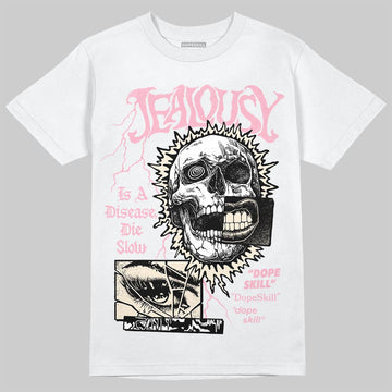 Jordan 4 "Iced Carmine" DopeSkill T-Shirt Jealousy Graphic Streetwear - White