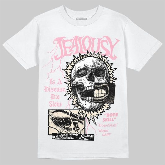 Jordan 4 "Iced Carmine" DopeSkill T-Shirt Jealousy Graphic Streetwear - White