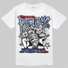 Jordan Spizike Low “Storm Blue” DopeSkill T-Shirt Distorted Realms Graphic Streetwear - White