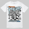 Jordan 1 Retro High Virgil Abloh Archive Alaska DopeSkill T-Shirt Distorted Realms Graphic Streetwear - White