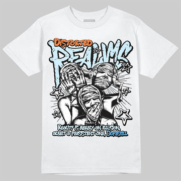 Jordan 1 Retro High Virgil Abloh Archive Alaska DopeSkill T-Shirt Distorted Realms Graphic Streetwear - White