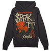 Olive Sneakers DopeSkill Hoodie Sweatshirt Speak It Graphic Streetwear - Black