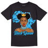 Jordan 1 High Retro OG “University Blue” DopeSkill T-Shirt Black Queen Graphic Streetwear - Black