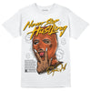 Jordan 3 Georgia Peach DopeSkill T-Shirt Never Stop Hustling Graphic Streetwear - White