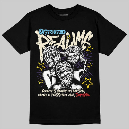 Jordan 17 Retro Low SP Infinite Archives DopeSkill T-Shirt Distorted Realms Graphic Streetwear - black