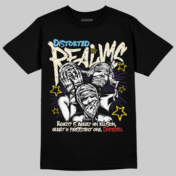Jordan 17 Retro Low SP Infinite Archives DopeSkill T-Shirt Distorted Realms Graphic Streetwear - black