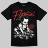 Jordan 4 Toro Bravo DopeSkill T-Shirt Flexin' Graphic Streetwear - Black