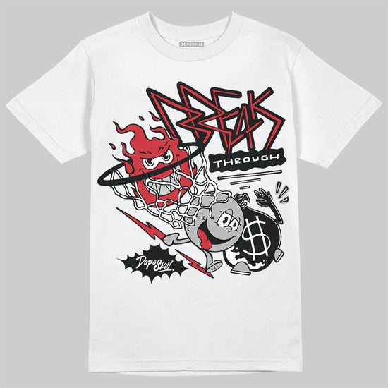 Jordan 11 “Bred Velvet” DopeSkill T-Shirt Break Through Graphic Streetwear - White