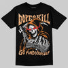 Jordan 3 Orange Citrus DopeSkill T-Shirt Go Fund Your Self Graphic Streetwear - Black