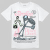 Jordan 4 Retro Valentine's Day (2026) (GS) DopeSkill T-Shirt Broken Bones Graphic Streetwear - White