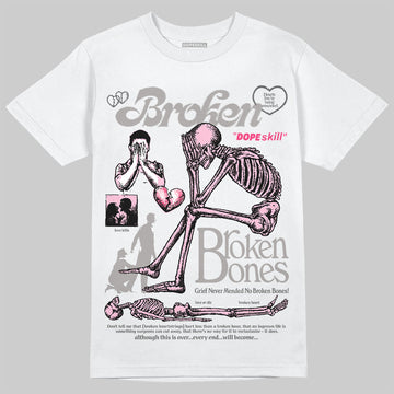 Jordan 3 “Wings” DopeSkill T-Shirt Broken Bones Graphic Streetwear - White 