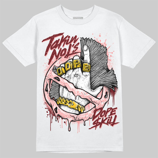 Jordan 3 Retro Valentine's Day Treat Yourself (2025) DopeSkill T-Shirt Takin No L's Graphic Streetwear - White