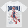 Jordan 4 SB “Summit White/Navy” DopeSkill T-Shirt Thunder Dunk Graphic Streetwear - White