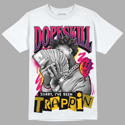Jordan 3 Retro SP J Balvin Medellín Sunset DopeSkill T-Shirt Sorry I've Been Trappin Graphic Streetwear - White 