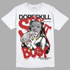 Jordan 14 "Black/White" DopeSkill T-Shirt Stay It Busy Graphic Streetwear - White 