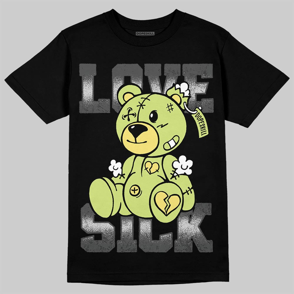 Jordan 4 GS “Light Lemon Twist” DopeSkill T-Shirt Love Sick Graphic Streetwear - Black