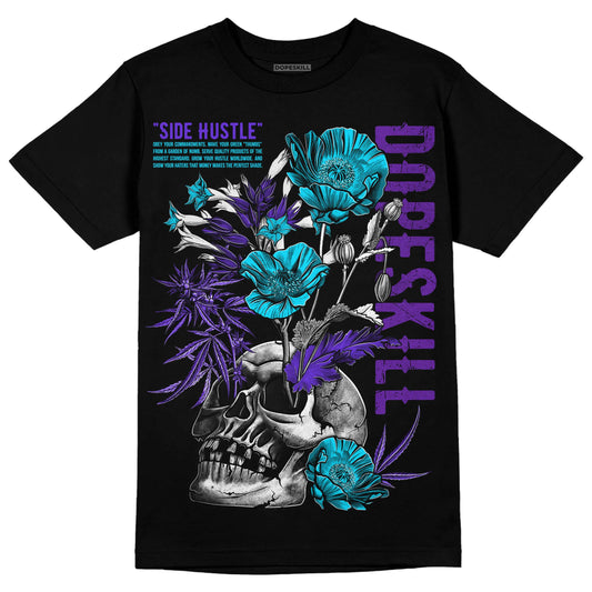 Jordan 6 "Aqua" DopeSkill T-Shirt Side Hustle Graphic Streetwear - Black 