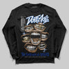 Jordan 12 “Blueberry” DopeSkill Long Sleeve T-Shirt The Mouth With No Droughts Graphic Streetwear - Black